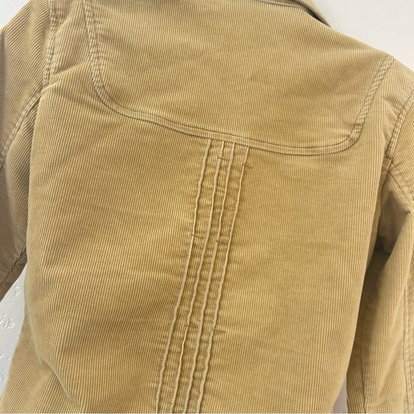 DOLLHOUSE 90s Y2K Corduroy Cropped Blazer Jacket Size S Tan Boho Academia - Picture 8 of 12